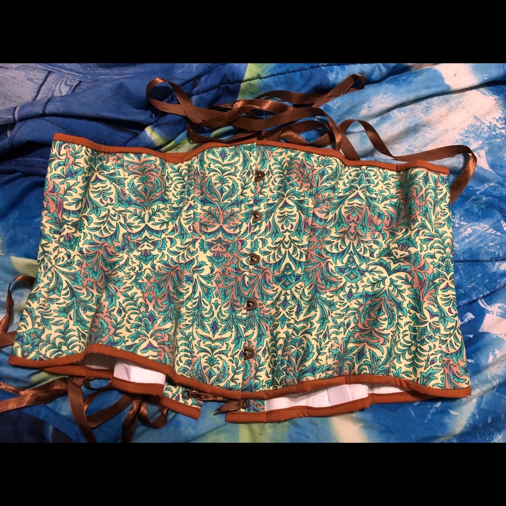 Timeless Trends Bohemian Teal Novice Corset